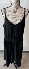 Gap Women's Lined Black Dress with Weaved Straps, New, Size 12
