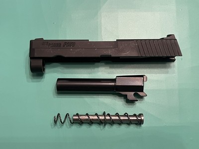 USED OEM SIG SAUER P250 COMPACT .45 ACP COMPLETE SLIDE BARREL GUIDE ROD 3.9 