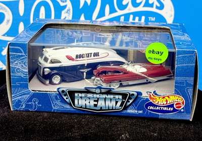 Hot Wheels Designer Dreamz Vehicle 2-Car Set Rocket Oil Bizarro