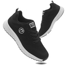 Womens Black Casual Sneakers for Women Walking Tennis Shoes Non Slip Breathab...