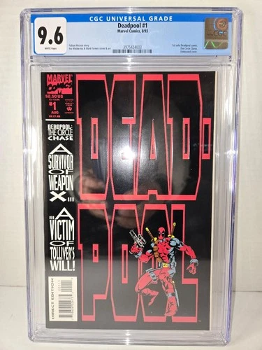 Deadpool #1 - CGC Graded 9.6 - WHITE Pages - KEY ISSUE - 1st Deadpool Comic