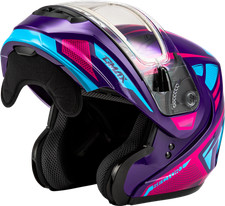Gmax MD-04 Snow Helmet Sector Gloss Violet Pi...