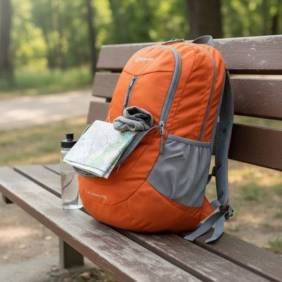 Ultraleicht Faltbarer Rucksack 25L  Wandern Camping Outdoor Damen Herren