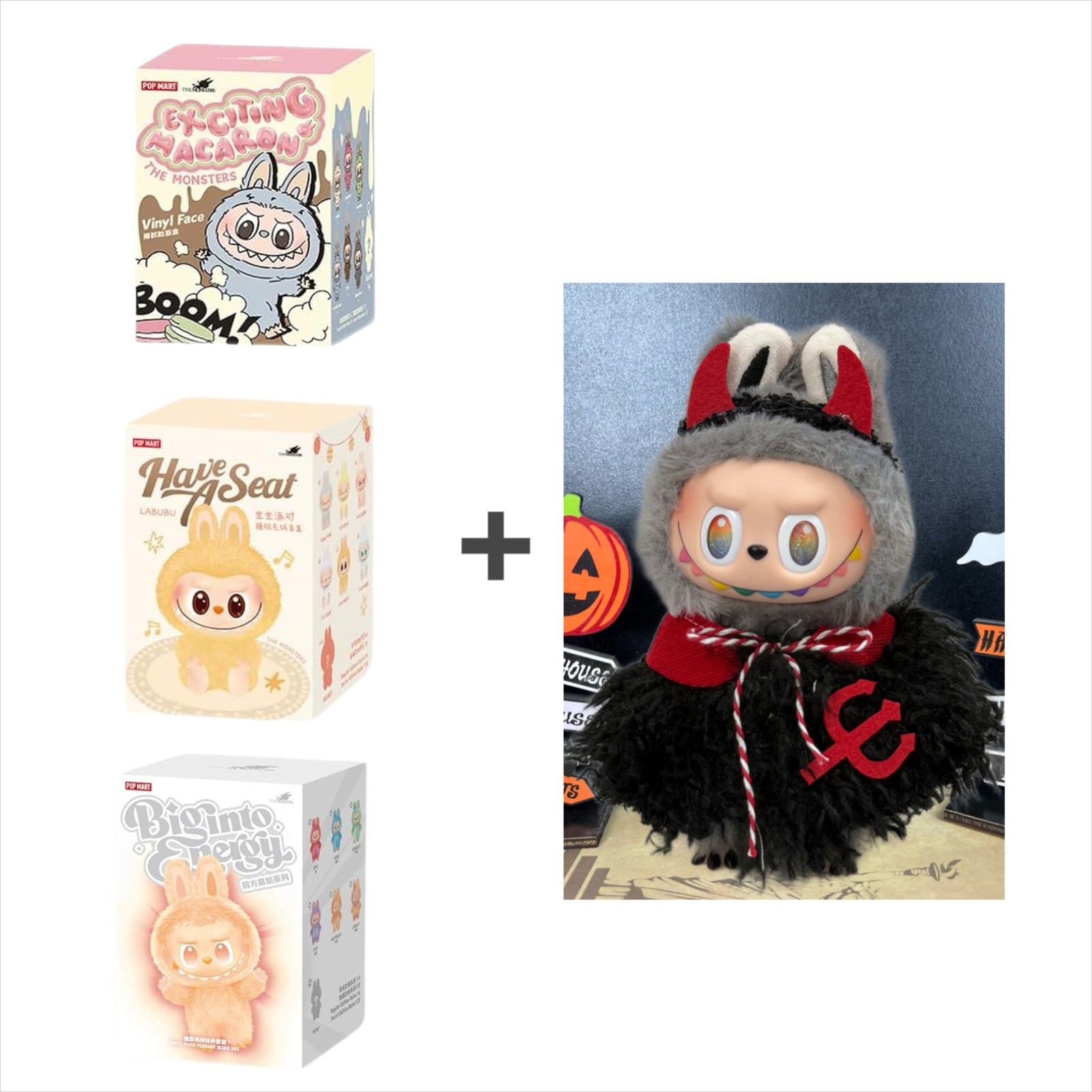 Official POPMART Monster Series 1, 2, 3 Blind Box Set，Optional Universal Outfit