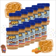 PEO's Peanut Butter 12 x 510g Erdnussbutter Crunchy aus gerösteten Erdnusskernen