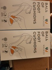 Women's Metatarsal Pads Heel Inserts Ball of Foot Cushions: 2 BOXES w/ 4 PAIRS