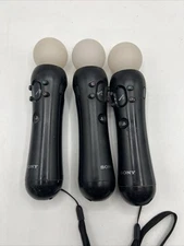 LOT of (3) Sony PlayStation Move Controllers - FOR PARTS