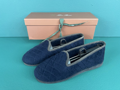 Loro Piana Classic slippers 43 cashmere FAA1775 with box