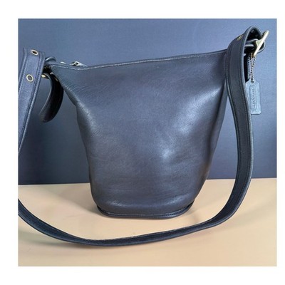 バッグ Old Coach Vintage Duffle Sac Bucket 9953 Vintage Coach Bucket Bag #9953 Black Leather Shoulder Handbag | eBay