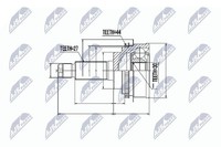 Original NTY Gelenksatz Antriebswelle NPZ-SB-011 FüR Subaru