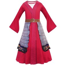 Lito Angels Prinzessin Hua Mulan Kostüm Kleid für Kinder Mädchen, Halloween