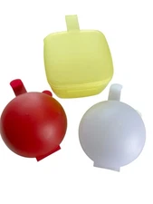Tupperware Forget Me Not Hanging Tomato Onion Cheese Keeper Red Yellow White