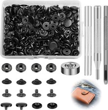 12 StüCk Druckknopf Set Mit Zange,Davon 12 Sets DruckknöPfe,4 M