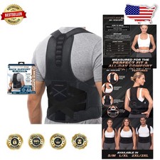 Max Back Brace 2X/3X Adult Full Body Posture Support Adjustable Compression