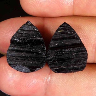 38.10Cts.100%Natural Top Quality Palm Root Agate 13x18x8mm Pear Cab Gemstone