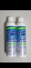 2 Bottles EUROFLEX 24 Clean Blast Steam Activator Disinfects 8oz Each - Sealed
