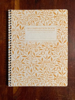 Decomposition Book Fields of Plenty Michael Rogers Spiral Notebook 9.75''x7.5''