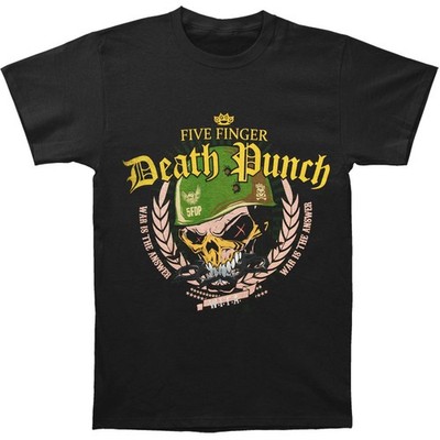 Men's Five Finger Death Punch Warhead 2014 Tour T-shirt Medium Black