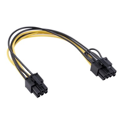 PCI Express PCIE 6 Pin Buchse auf 8 Pin GPU Kabel Splitter Konverter