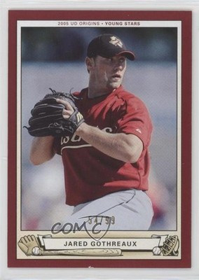 2005 Upper Deck Origins Young Stars Red 54/99 Jared Gothreaux #231 Rookie RC 4g8