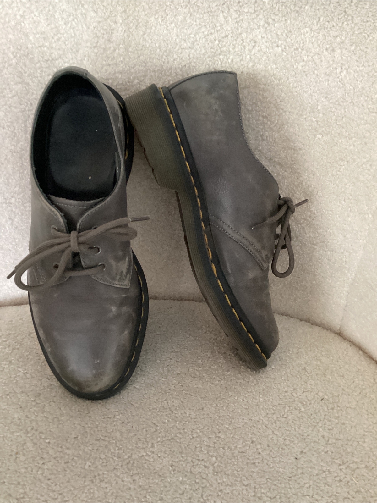 SAOLA Dr. Doc Martens stivali bassi 1461 grigio 38 7 donna scarpe derby stringate