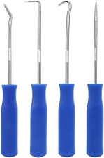 4pcs Car Pick Hook Set O Ring Oil Seal Gasket Puller Remover Craft Hand Tools