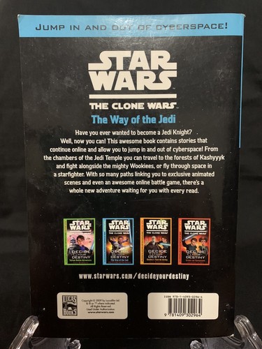 STAR WARS The Clone Wars DECIDE YOUR DESTINY The Way of The Jedi 2009 - Picture 2 of 4