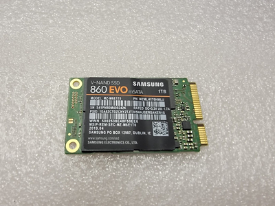 Samsung 3D V-NAND SSD 860 EVO MZ-M6E1T0 1TB mSATA Solid State