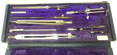 Vintage Drafting Set Apollo Keuffel & Esser Co Compass & Drafting Tools