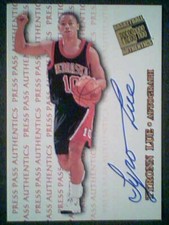 TYRONN LUE  NEBRASKA UNIVERSITY 98/99 AUTHENTIC AUTOGRAPH CARD 
