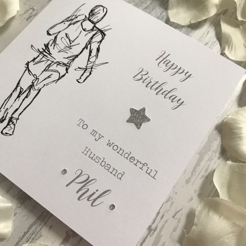 Personalised Handmade Running Jogging Birthday Card Dad Husband Son - Picture 10 of 11