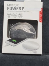 Kikkerland XUS154B Mirror Power Bank 2-IN-1 Compact Mirror And Power Bank