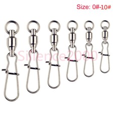 18Lb-500LB Ball Bearing Fishing Swivel with Nice Snap High-strength Swivel Snaps