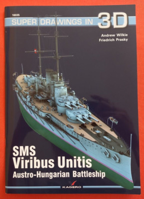 Kagero Super Drawings in 3D 16035 35, Battleship SMS VIRIBUS UNITIS