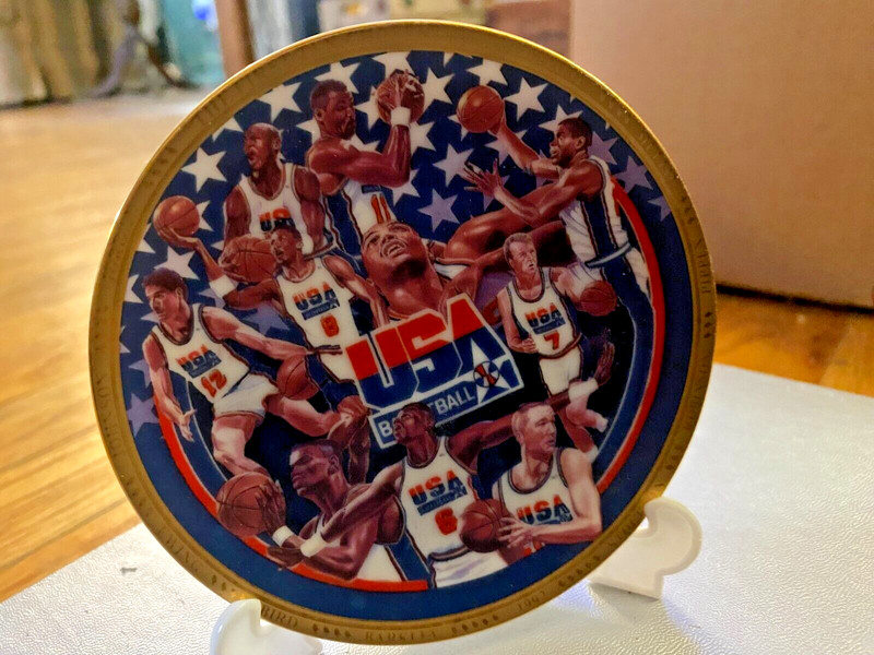 Sports Impressions "The First Ten Chosen" USA Basketball Team 4 1/4: Team Plate