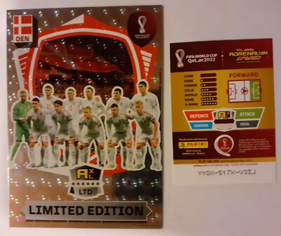 Panini World Cup Qatar 2022 Limited XXL Line Up Denmark