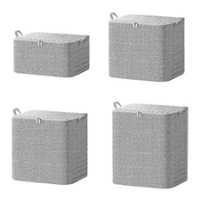 New 4 Pack Foldable Storage Bags Dustproof Organizers for Clothes Quilts