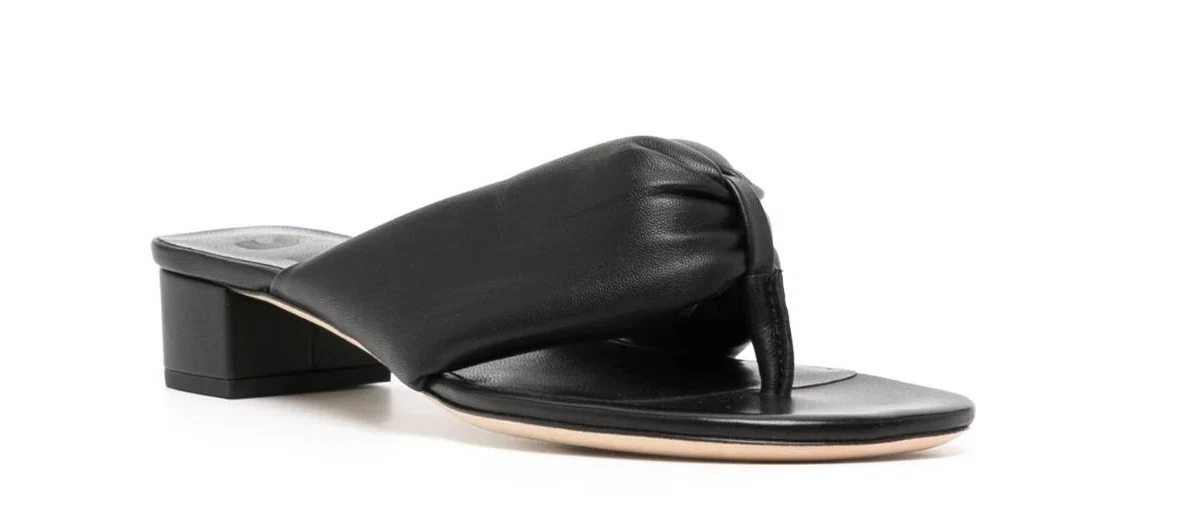35mm Leather Mule Sandals