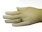 GIA 14k white gold 1.55ct princess diamond engagement ring wedding band 4.6g — photo 7