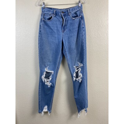 American Eagle Mom Jeans Womens size Tall Long Blue - Main Image