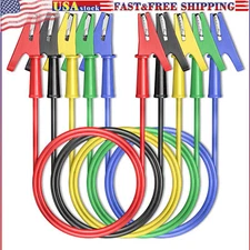 Alligator Clips Electrical Test Leads Crocodile Wire Cable Full-wrap Insulating