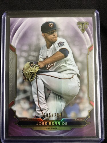 2019 topps triple threads Jose Berrios of 299 Amethyst - Picture 1 of 3