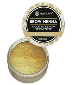 Goldene Paste Henna Augenbrauenfarbe Konturen Markierungen Augenbrauen Farbe 15g Ebay