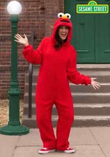 Adult Sesame Street Elmo One Piece Costume