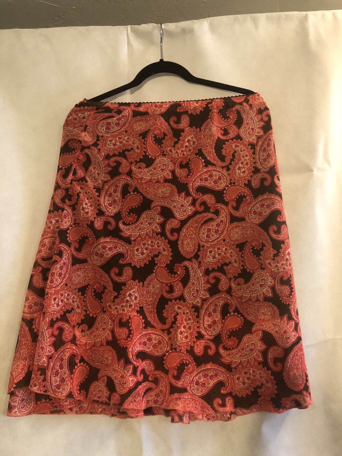 New Notations MP Medium petite lined Paisley chif… - image 1