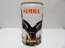 SIMBA IMPORT LAGER WILD LIFE SERIES CRIMPED STEEL PULL TAB BEER CAN #6 KUDU