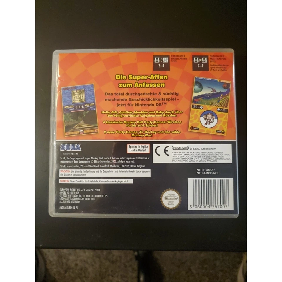 Juego Super Monkey Ball Touch & Roll Nintendo DS PAL EUR VINTAGE SEGA para DS Foto 3 de 4