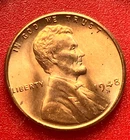 1948-S Lincoln Wheat Cent Penny GEM RED BU From an Original Bank Roll