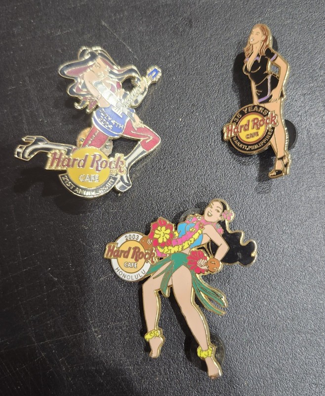 Hard Rock Cafe Lot Of 3 Enamel pins lot #8