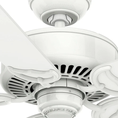 Casablanca Panama Indoor Ceiling Fan with Remote - Snow White Finish - Picture 6 of 7